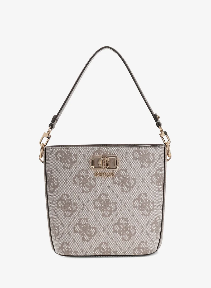 جس حقيبة دلو كارنيلا بنقوش شعار